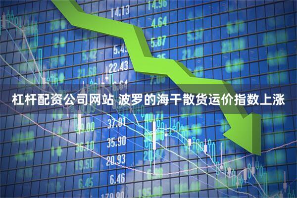 杠杆配资公司网站 波罗的海干散货运价指数上涨